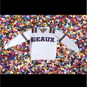 LSU GEAUX sweater